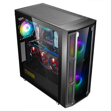 China AOJIIE W03 elegant pc case computer tempered glass gaming ...