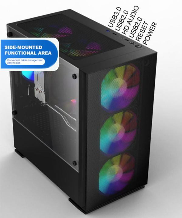 China Gaming Hardware Gabinete Casing Mid Tower Rgb Pc Gamer Oem ...
