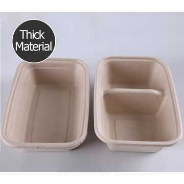 China Disposable Biodegradable Fast Food Pulp Container Paper Lunch ...