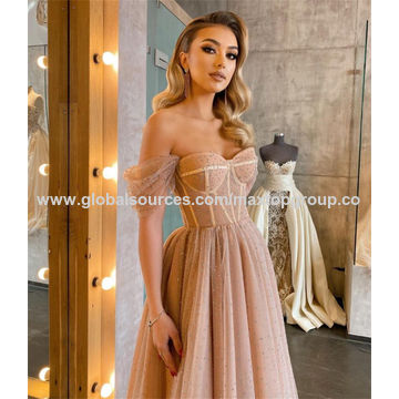 Wholesale Clothing Distributors Fashion Brown Women Clothing Emblem Halter  Gorgeous Evening Sexy Chinese Dress Wedding Gown Guest Long Prom Dresses -  China Prom Dress and Wholesale Clothing Distributors price