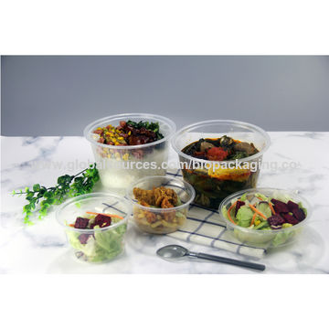 Microwavable Round Food Containers Plastic Clear Bowl with Lids [All Sizes]  - China Plastic Food Container and Disposable Food Container price