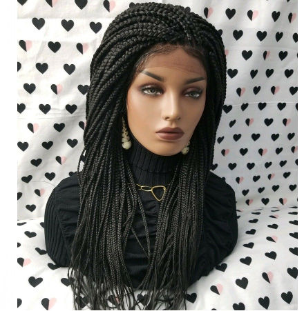 box braids with color in the front