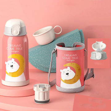 Buy Wholesale China Baby Sipper Cup Stainless Steel Double Wall Thermos  Bottle With Cartoon Bag & Baby Water Bottle at USD 2.95