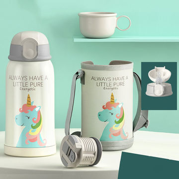 Buy Wholesale China Baby Sipper Cup Stainless Steel Double Wall Thermos  Bottle With Cartoon Bag & Baby Water Bottle at USD 2.95