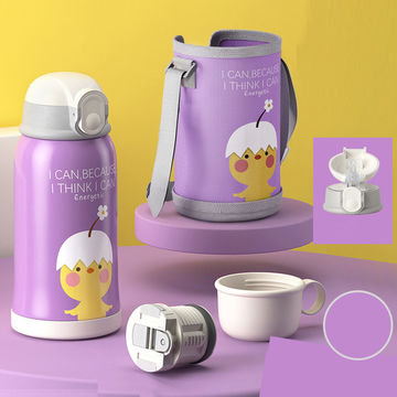 Buy Wholesale China Baby Sipper Cup Stainless Steel Double Wall Thermos  Bottle With Cartoon Bag & Baby Water Bottle at USD 2.95