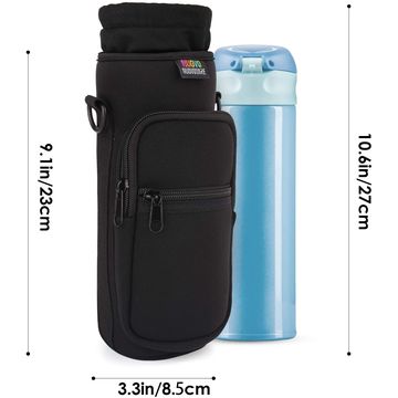 Polyester Black Fashion Folding Waterproof Cover Water Neoprene Bottle  Sleeve Holder