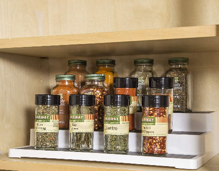 Caja de condimento de cocina multifuncional Contenedor de jarra de especias  Organizador de estantes de especias Suministros de cocina Estante de  almacenamiento de cuchillos de estante