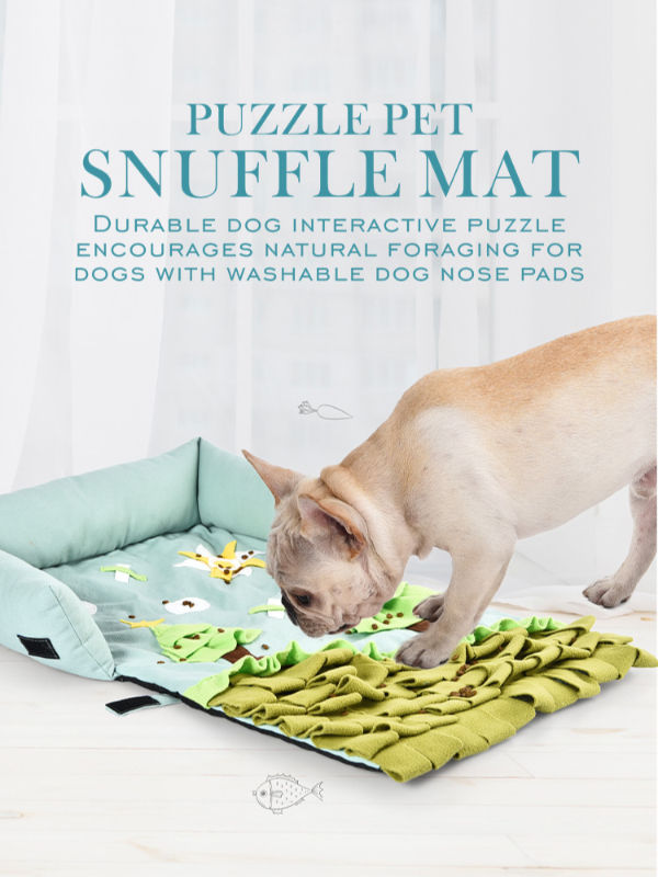 4 Colors Washable Round Pet Snuffle Mat Popular Interactive Dog