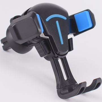 Suporte Universal de Telefone para Carro com Ventosa para Saída de Ar, Compatível com iPhone e Samsung