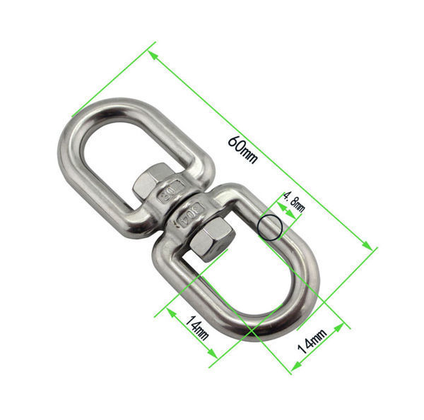 China Stainless steel 304 or 316 eye eye swivels double eyes on Global