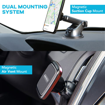 APPS2Car Soporte Magnético Telescópico para Coche con Almohadilla de Gel Fuerte para Tablero - Montaje Universal