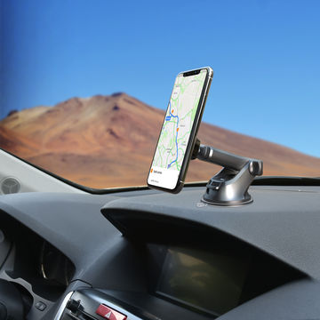 APPS2Car Soporte Magnético Telescópico para Coche con Almohadilla de Gel Fuerte para Tablero - Montaje Universal