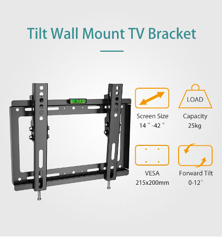 Compre Soporte De Soporte De Tv De 14 42 Pulgadas, Montaje En Pared De Tv  Inclinable 697 y Soporte Para Tv, de China