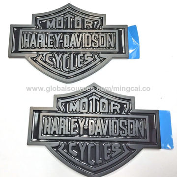 HARLEY DAVIDSON PLATE ALUMINUM EMBLEM LOGO HIGH QUALITY BADGE STICKER