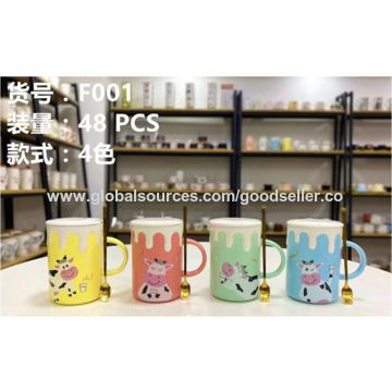 Zogift Cute Ceramic Unicorn Coffee Milk Cups Kids Cute Porcelain Water  Water Mug With Lids And Spoon - Buy Japanese Ceramic Cup,Mugs Coffee