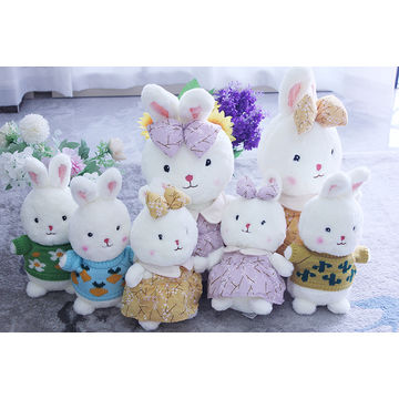 Mignon Peluche Lapin Poupée Souple Rembourré Lapin Oreiller Poupée