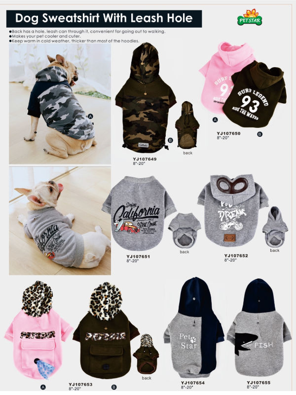 Pet Products Hot Sale Dog Clothes for The Spring & Autumn Cat Clothes with  Hood Fleece Spot Wholesale - China Pet Products and Pet Bed price