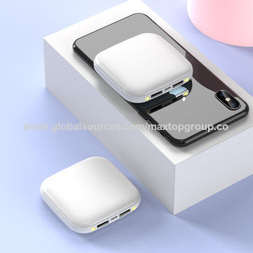 Mini Power Bank 5000/10000mAh mince et petite, Power Banks portables, cadeaux d'entreprise, powerbank à prix économique en gros