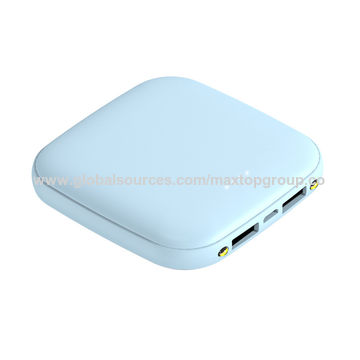Mini Power Bank 5000/10000mAh mince et petite, Power Banks portables, cadeaux d'entreprise, powerbank à prix économique en gros