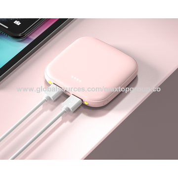 Mini Power Bank 5000/10000mAh mince et petite, Power Banks portables, cadeaux d'entreprise, powerbank à prix économique en gros