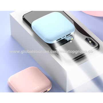 Mini Power Bank 5000/10000mAh mince et petite, Power Banks portables, cadeaux d'entreprise, powerbank à prix économique en gros