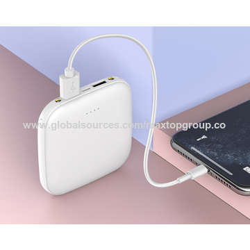 Mini Power Bank 5000/10000mAh mince et petite, Power Banks portables, cadeaux d'entreprise, powerbank à prix économique en gros