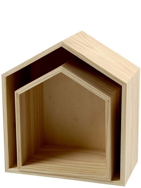 China Wooden display box Custom home deor wooden display box rack for