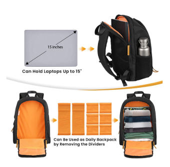 camera backpack 15 laptop