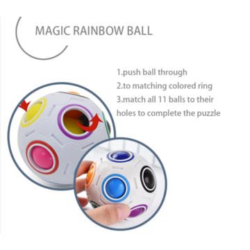 Magic Rainbow Ball Fidget Cube