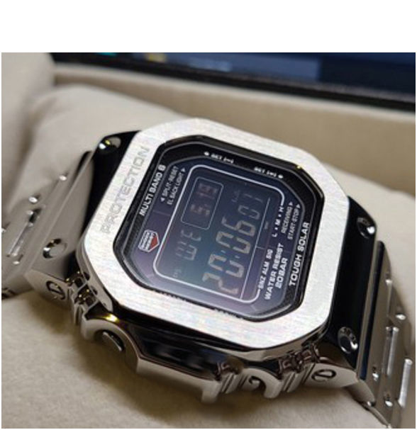 China Customized C asio small square Gshock diamond case and watch band