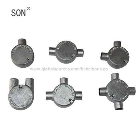 China Circular boxes tee malleable galvanized Conduit circular box 3 ...