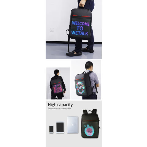 Buy ADIUM LED Color Screen Customizable Backpack Travel Bag Pack School Bag  for Men Women College Students at Amazon.in