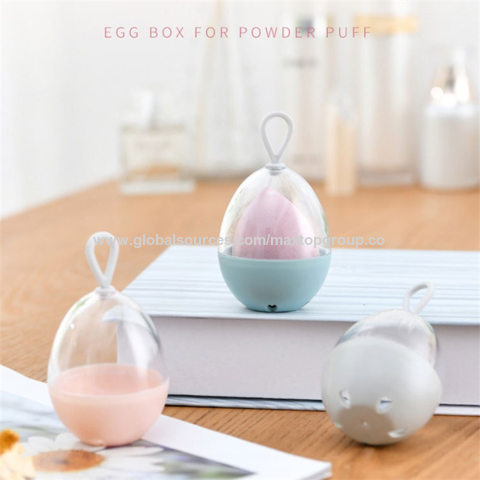 Éponge à Maquillage Œuf Beauty Love - Outil de Beauté, Houppette à Poudre, Boîte d'Outils de Maquillage