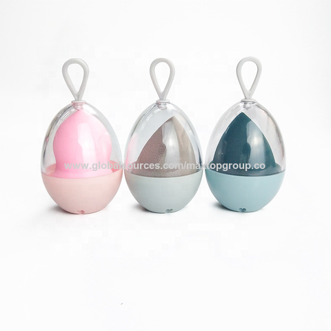 Éponge à Maquillage Œuf Beauty Love - Outil de Beauté, Houppette à Poudre, Boîte d'Outils de Maquillage