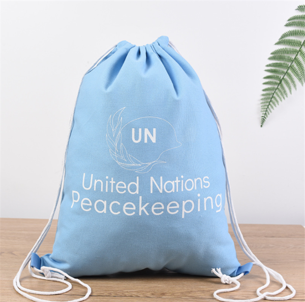 canvas purse on a string