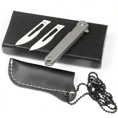 China Titanium handle Surgical blade pocket knives on Global Sources ...