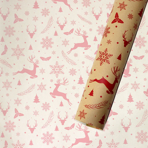 Buy Wholesale China Christmas Wrapping Paper Brown Craft Paper