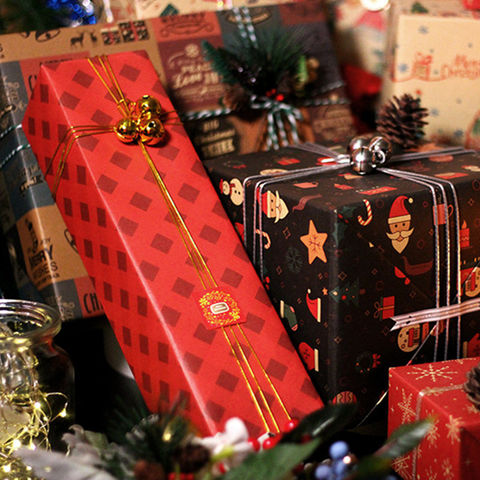 Buy Wholesale China Christmas Wrapping Paper Brown Craft Paper