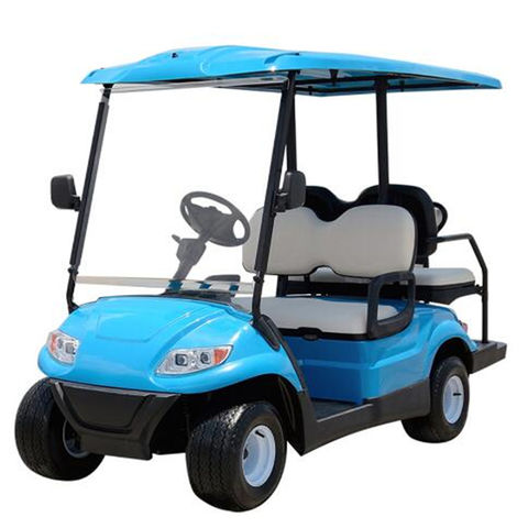 China 4 Seater Electric Golf Carts with folded back seat on Global ...