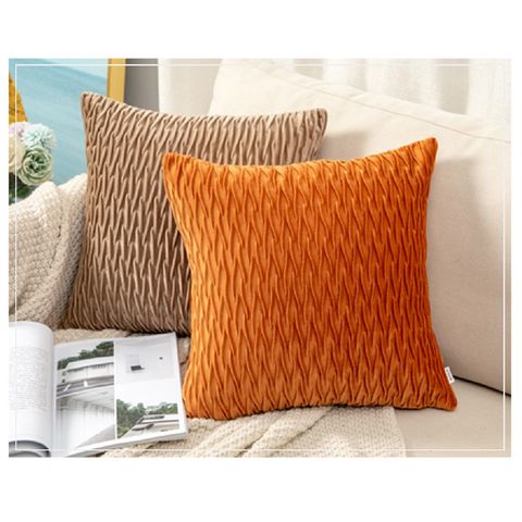 Velvet Pumpkin Cushion Futon Handmade Pleated Sofa Cushion Office