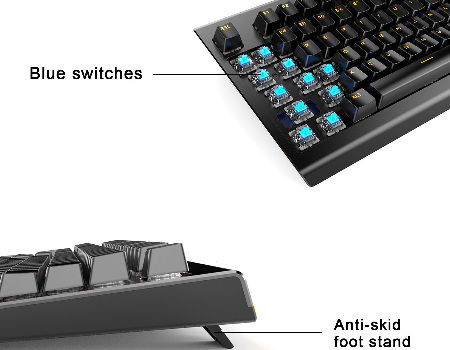 China Customer OEM gaming keyboard for PC Wired mechanical keyboard ...