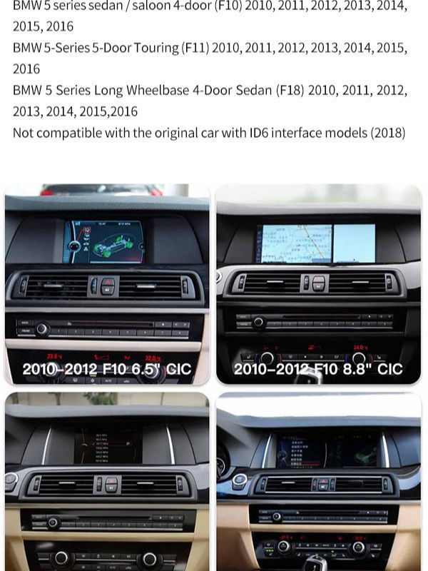 Autoradio Multimédia Android pour BMW série 5 F10 F11 f18