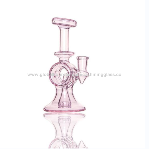 Buy Wholesale China 2021 Latest Glass Bong Glass Water Pipe Recycler Dab Rig  & Bongs Glass Recycler Water Pipes at USD 20