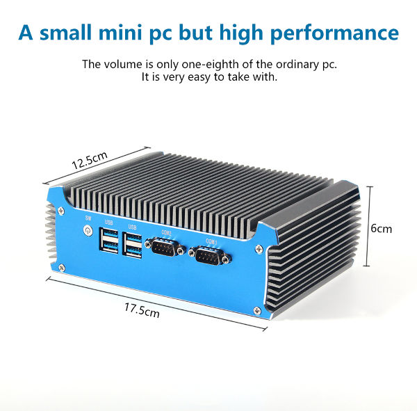 China High-End i7 Fanless Mini PC i7-4500U Embedded Computer Support ...