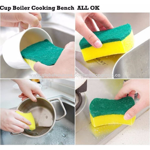 Kitchen Scrub Sponge Cleaning Sponges Dishwashing Sponge Household