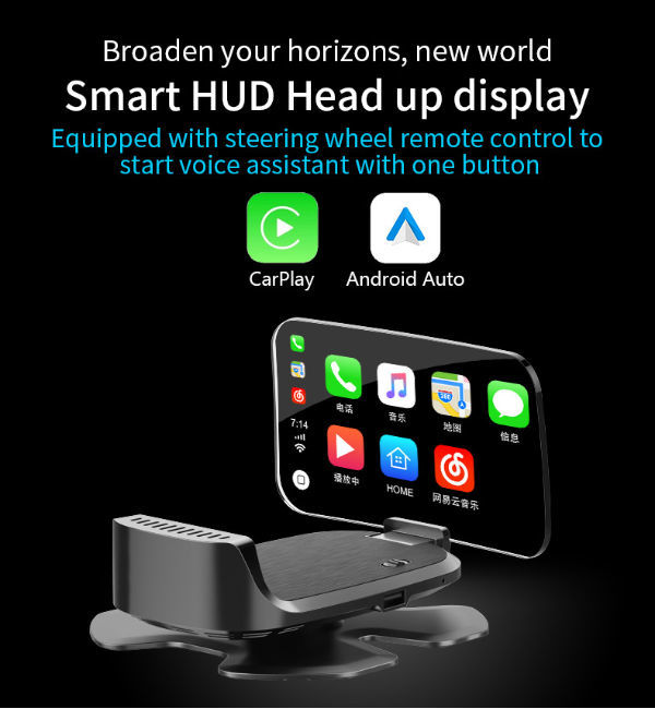 2020 Hot and Popular HUD Car Head Up Display,compatible with Carplay and Android smart phone supplier