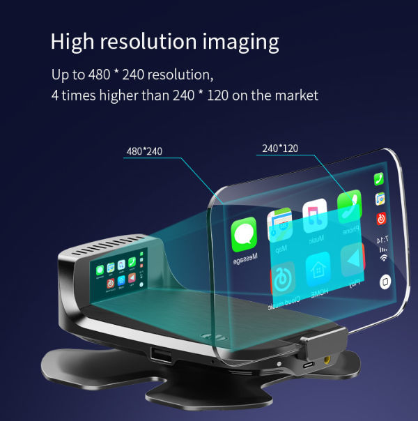 2020 Hot and Popular HUD Car Head Up Display,compatible with Carplay and Android smart phone supplier