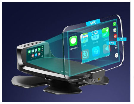 Popular HUD Car Head Up Display,compatible with Carplay and Android Auto supplier