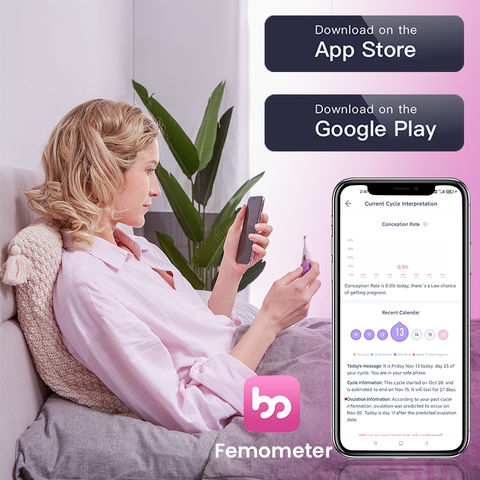 Fermometer Ring App China Femometer Digital Basal Thermometer, Period Tracker with ...