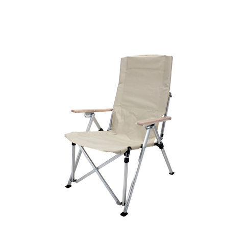 Cadeira de praia dobrável ajustável para lazer, pesca, encosto alto, jardim, camping, exterior